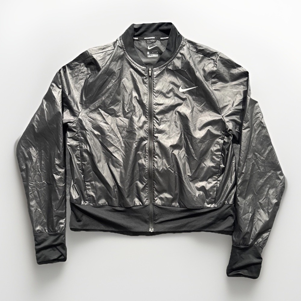 Nike‎ Windrunner Jacket Women's Medium Black Lightweight Breathable Athleisure